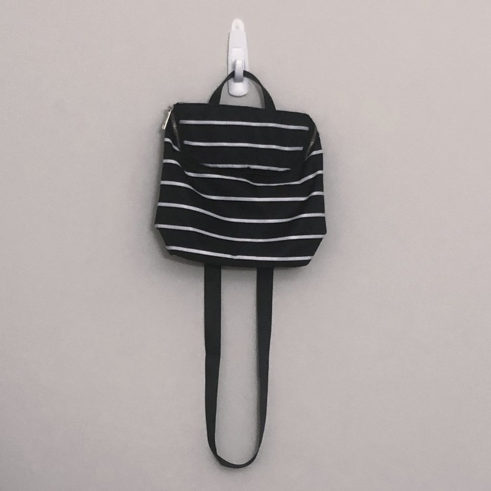 Striped Mini Backpack